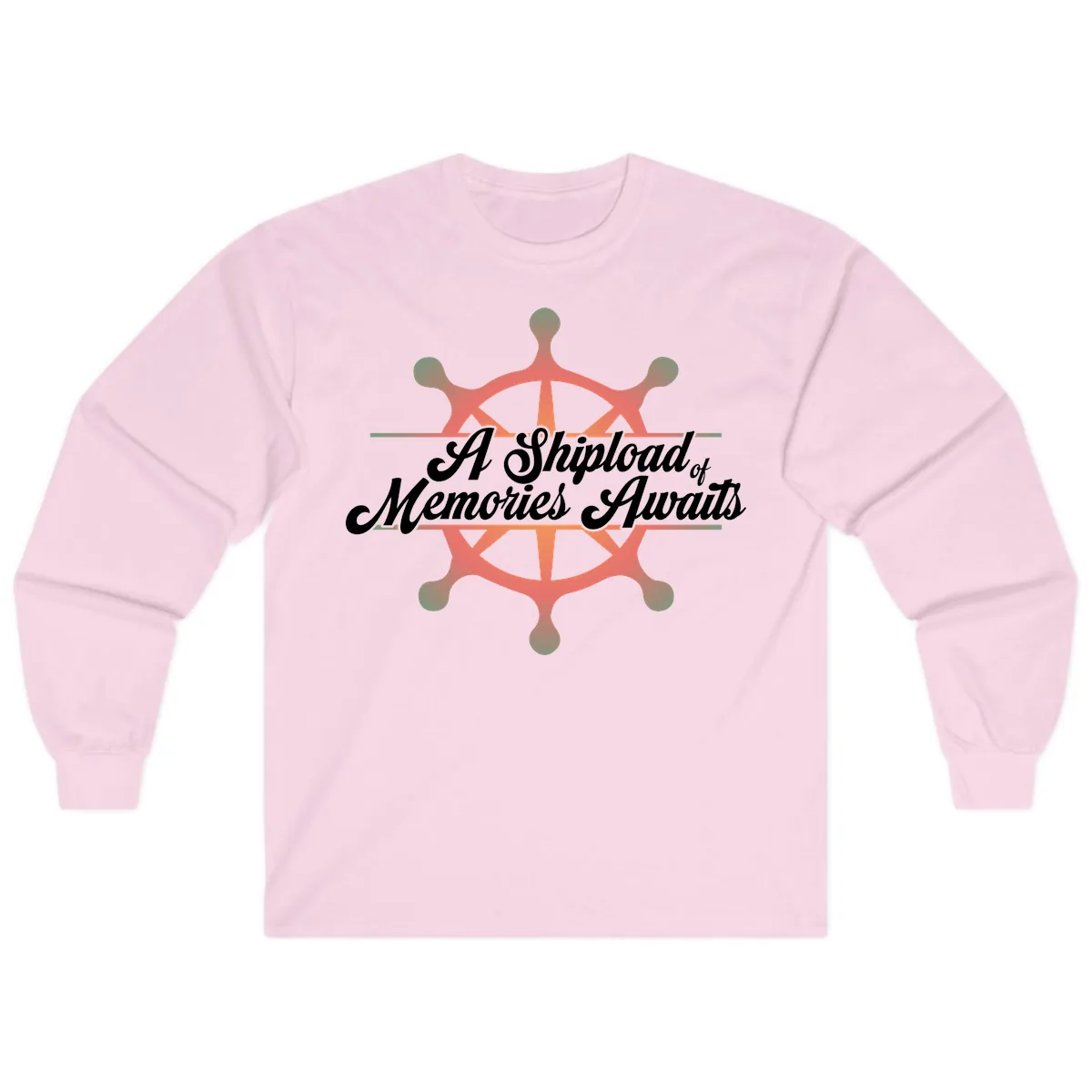 A Shipload Of Memories Awaits Long Sleeve in Light Pink