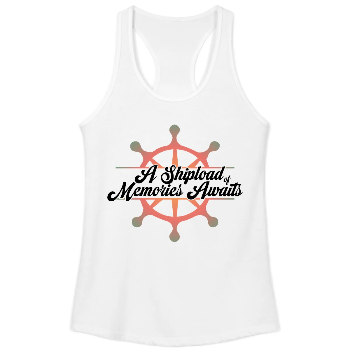 A Shipload Of Memories Awaits Ladies Tank in White