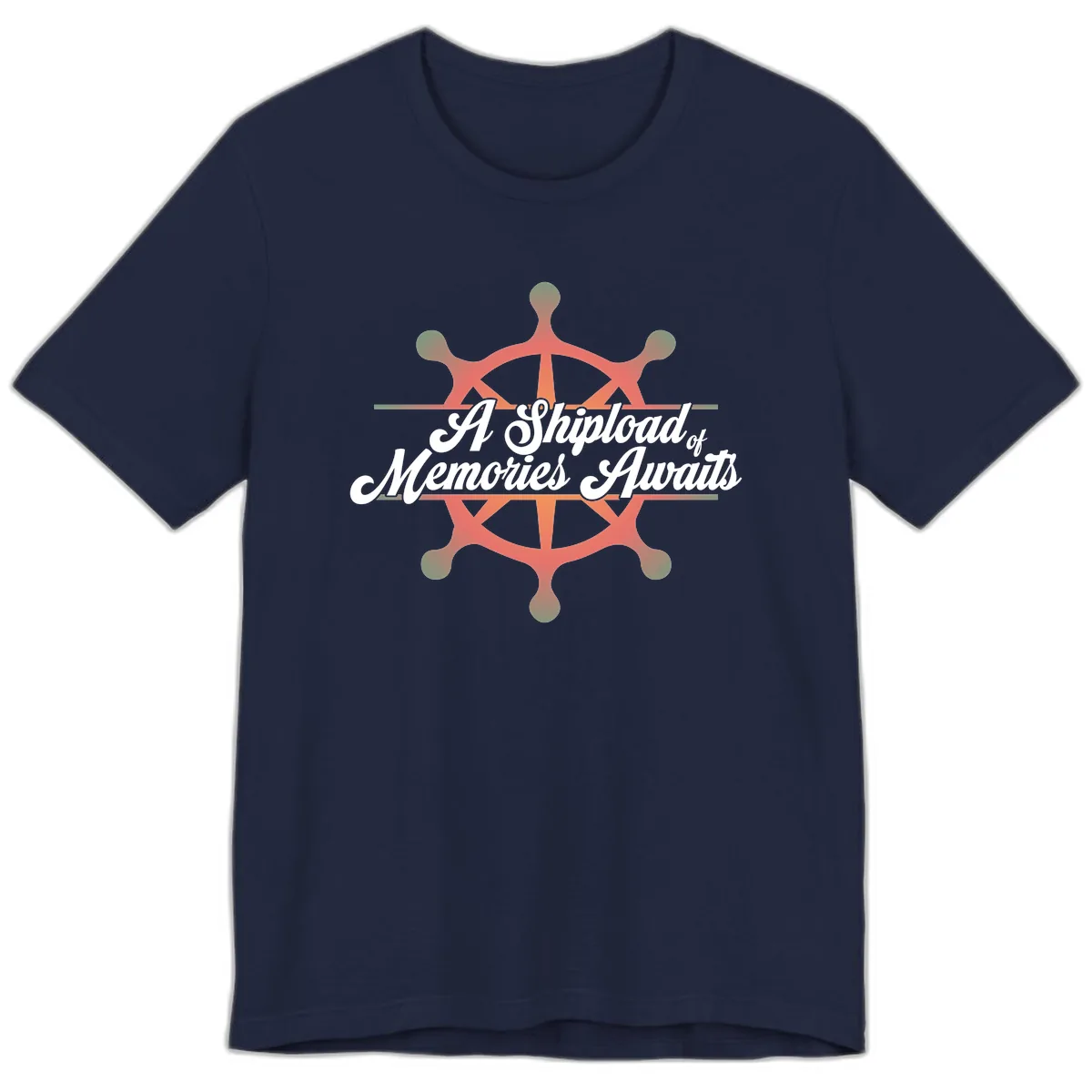 A Shipload Of Memories Awaits Premium T-Shirt in Navy