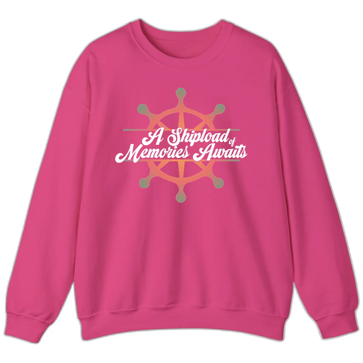 A Shipload Of Memories Awaits Sweatshirt in Heliconia