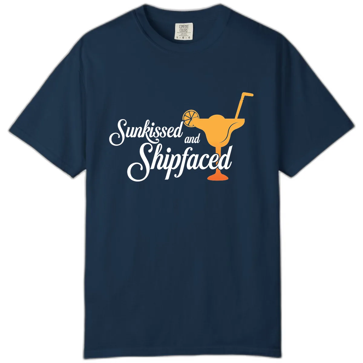 Sunkissed And Shipfaced Comfort Color in True Navy