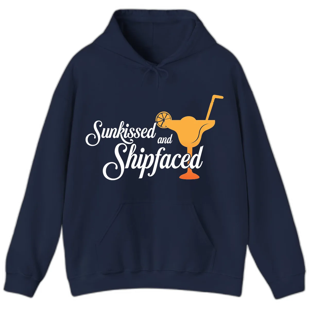 Sunkissed And Shipfaced Hoodie in Navy