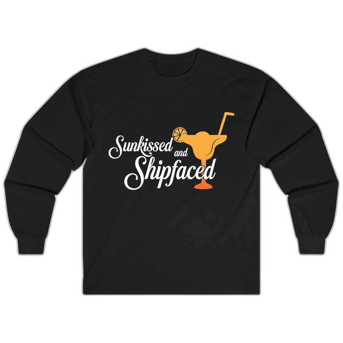 Sunkissed And Shipfaced Long Sleeve in Black