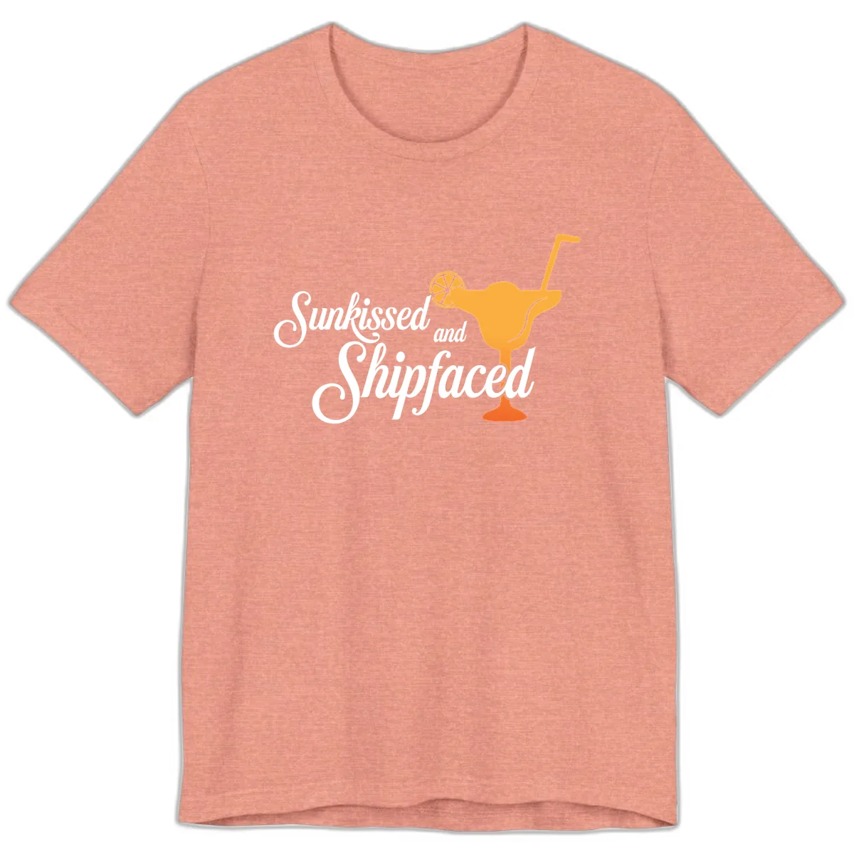 Sunkissed And Shipfaced Premium T-Shirt in Heather Sunset