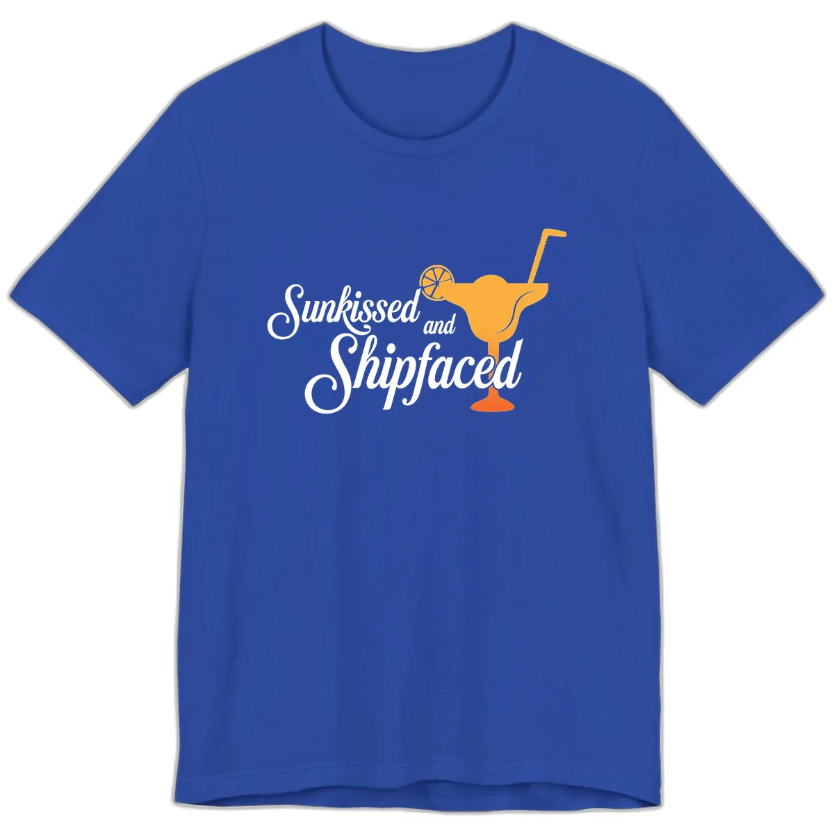 Sunkissed And Shipfaced Premium T-Shirt in True Royal