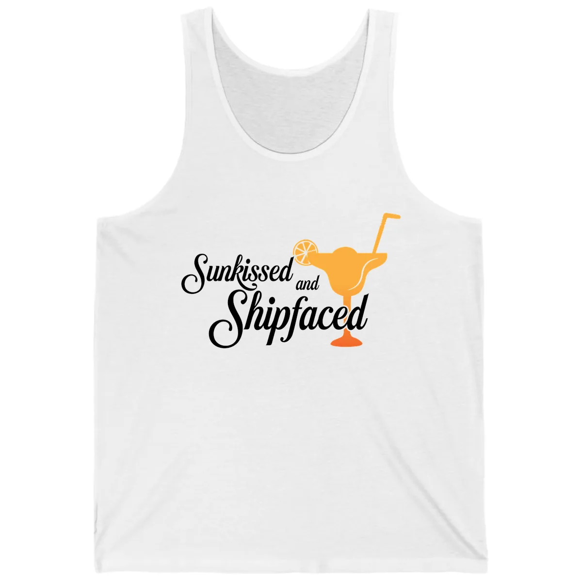 Sunkissed And Shipfaced Tank in White