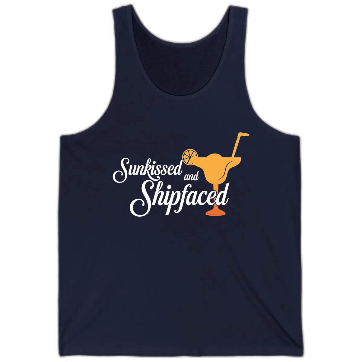Sunkissed And Shipfaced Tank in Navy