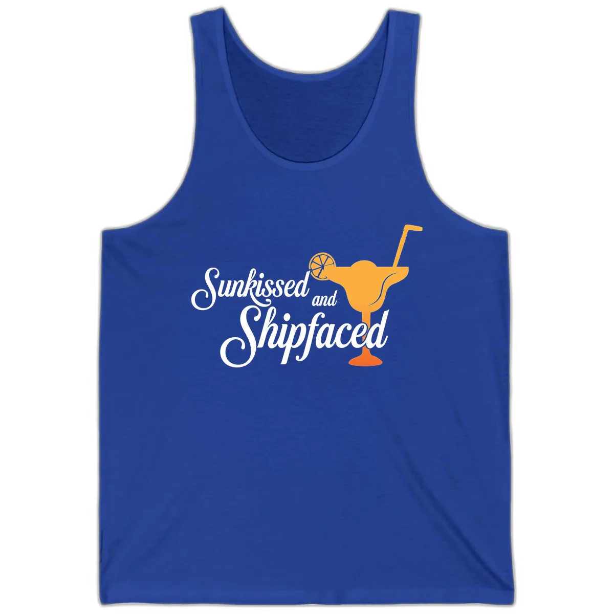 Sunkissed And Shipfaced Tank in True Royal