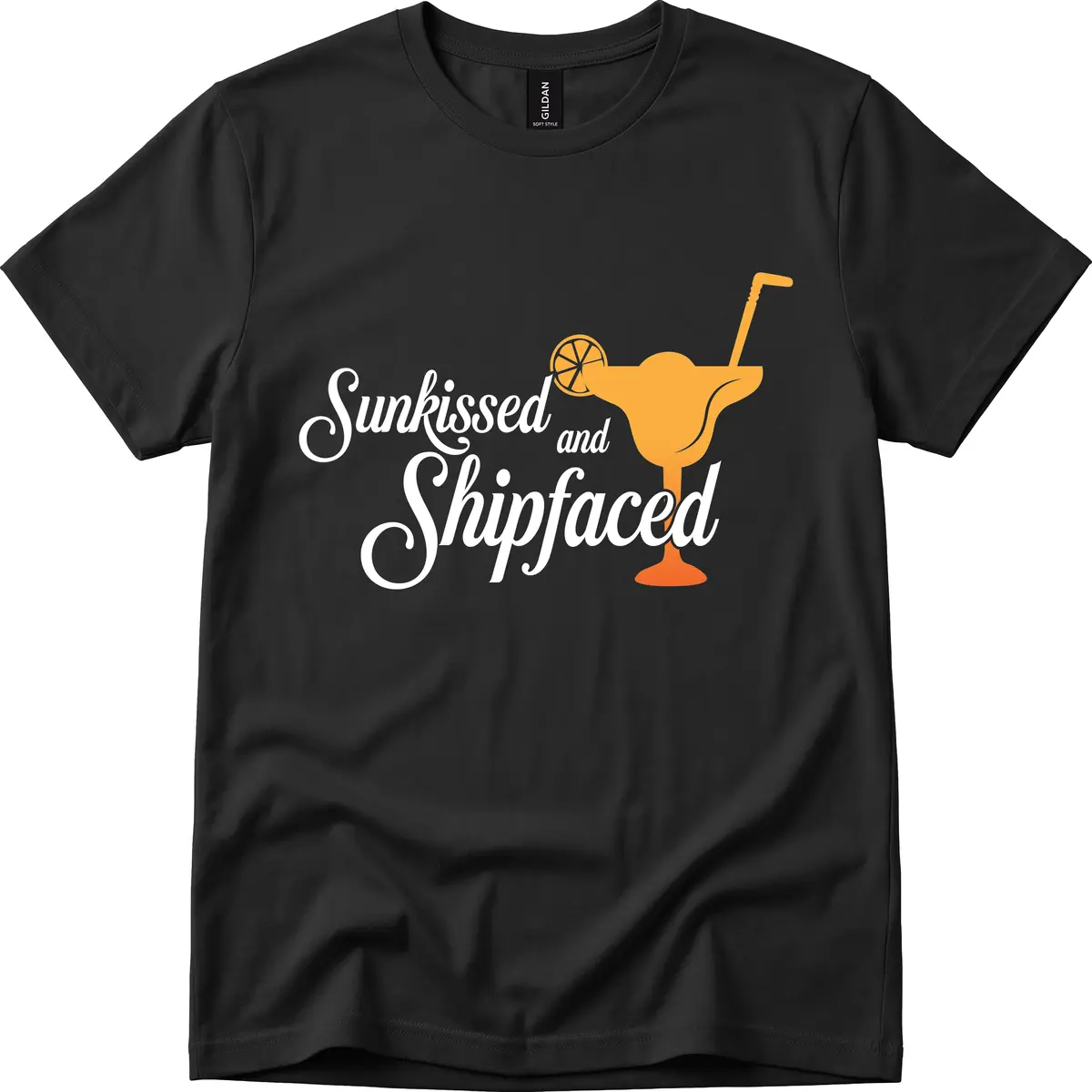 Sunkissed And Shipfaced T-Shirt in Black