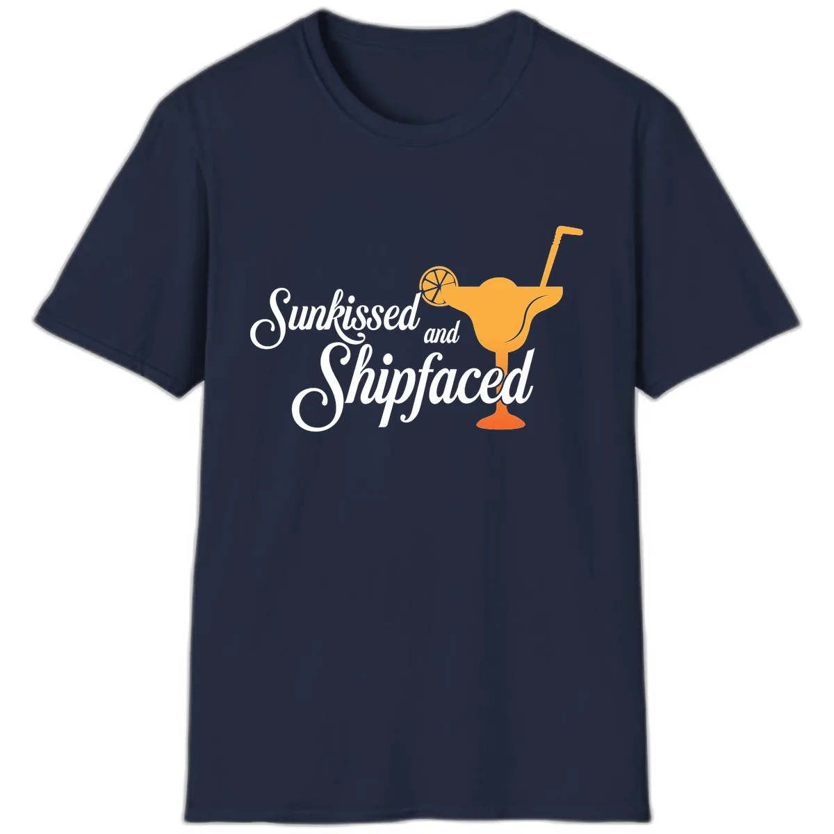Sunkissed And Shipfaced T-Shirt in Navy