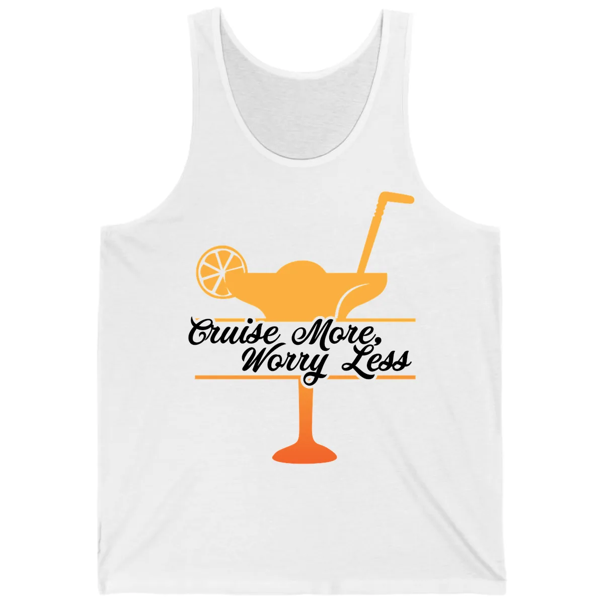 Cruise More, Worry Less Tank in White