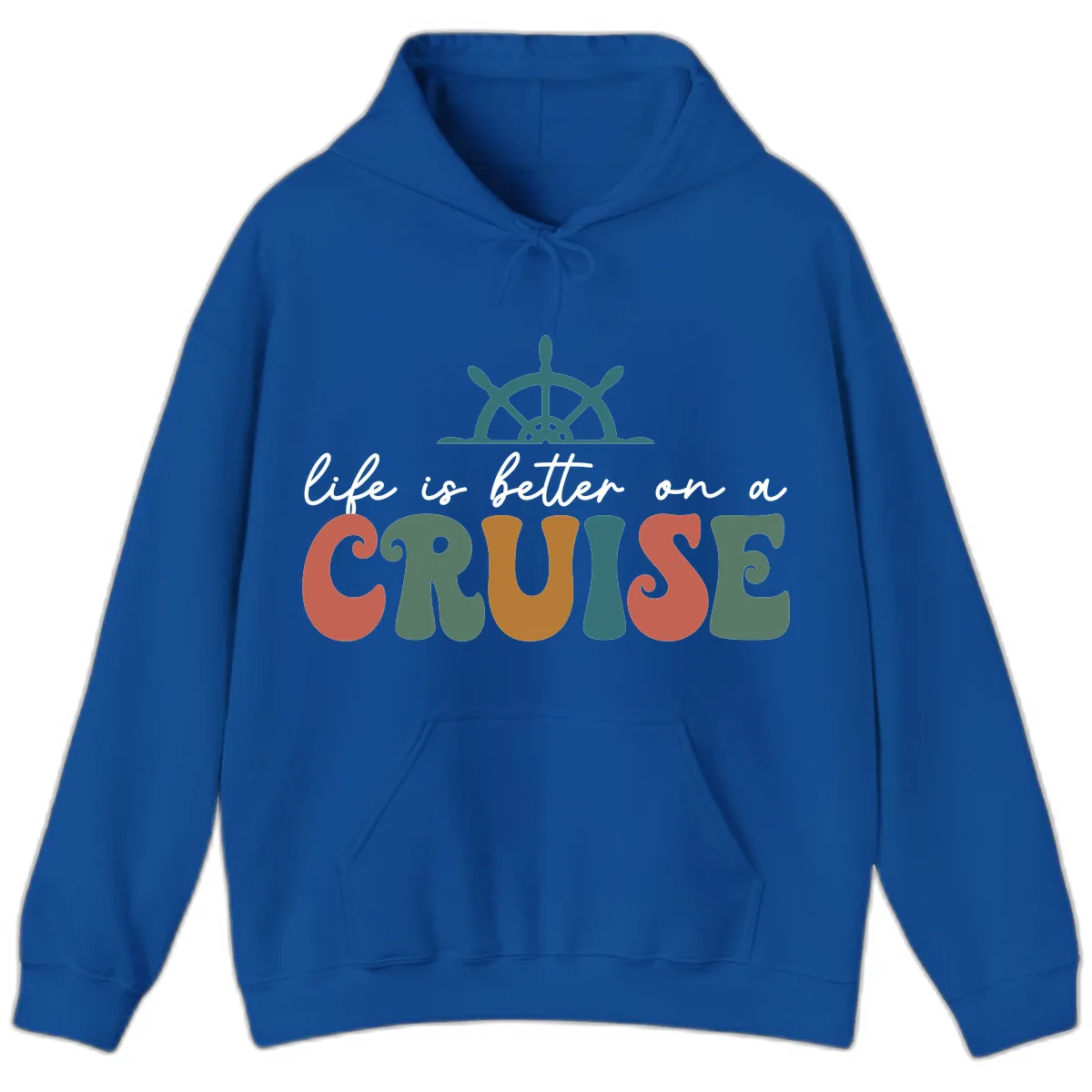 Life Is Better On A Cruise Hoodie in Royal