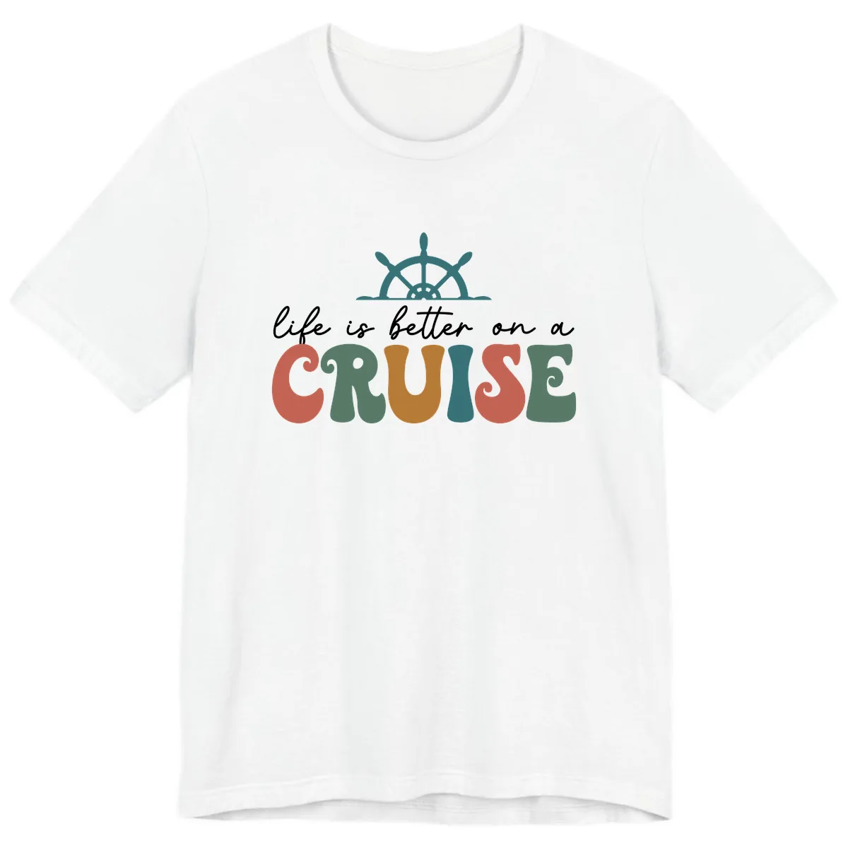 Life Is Better On A Cruise Premium T-Shirt in White