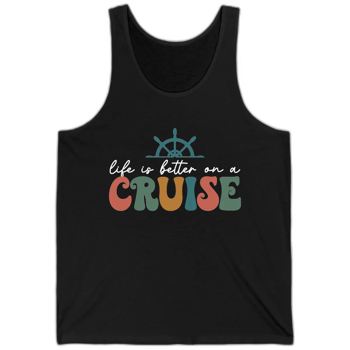 Life Is Better On A Cruise Tank in Black
