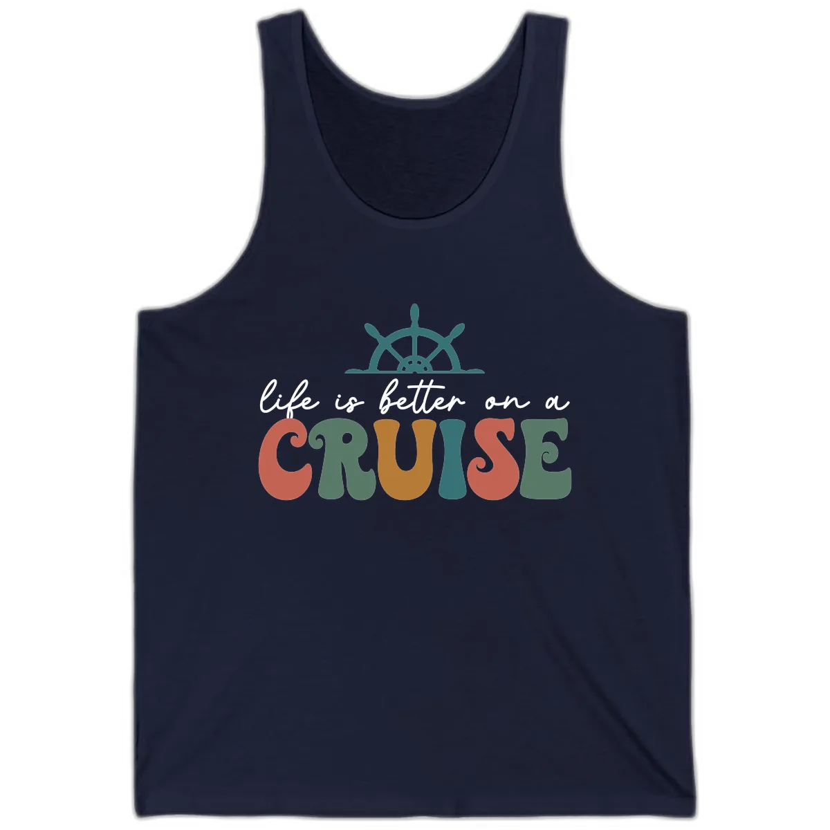 Life Is Better On A Cruise Tank in Navy