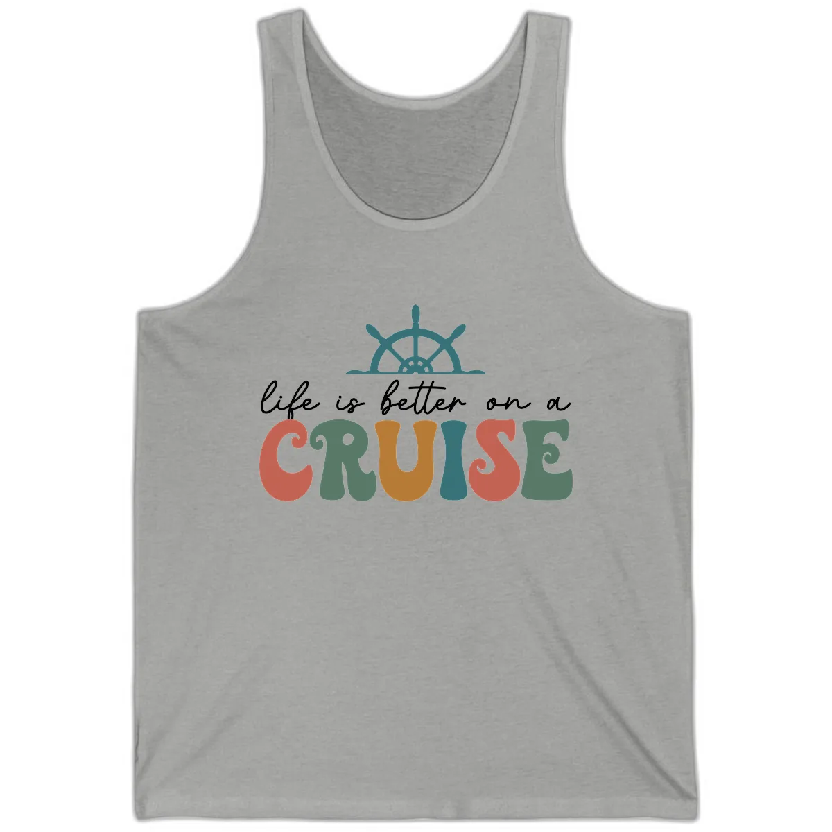 Life Is Better On A Cruise Tank in Athletic Heather