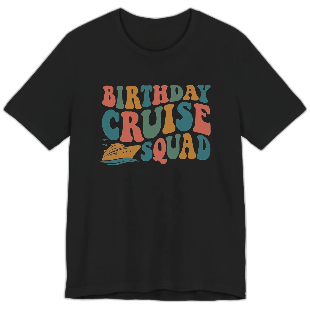 Birthday Cruise Squad Premium T-Shirt in Black