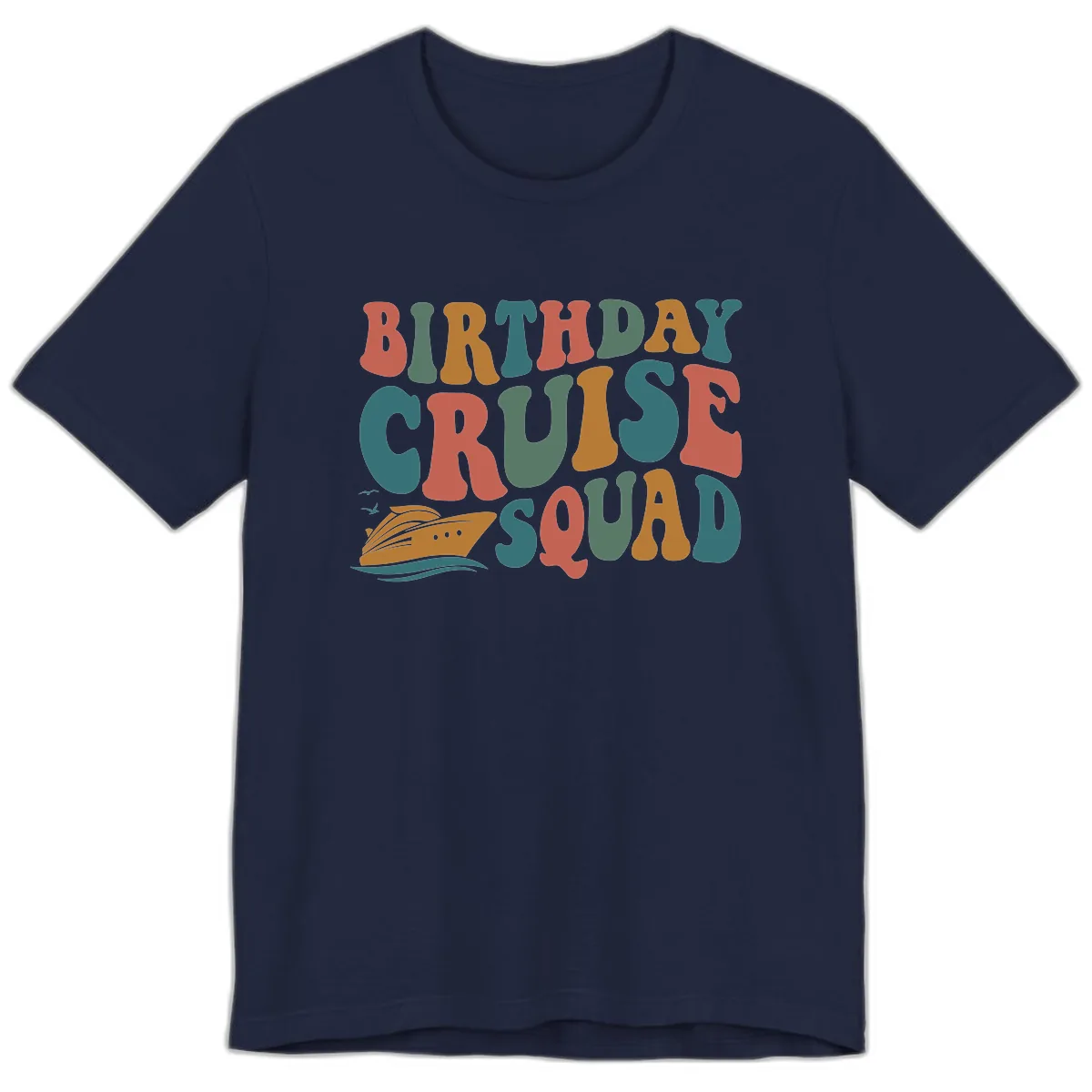 Birthday Cruise Squad Premium T-Shirt in Navy