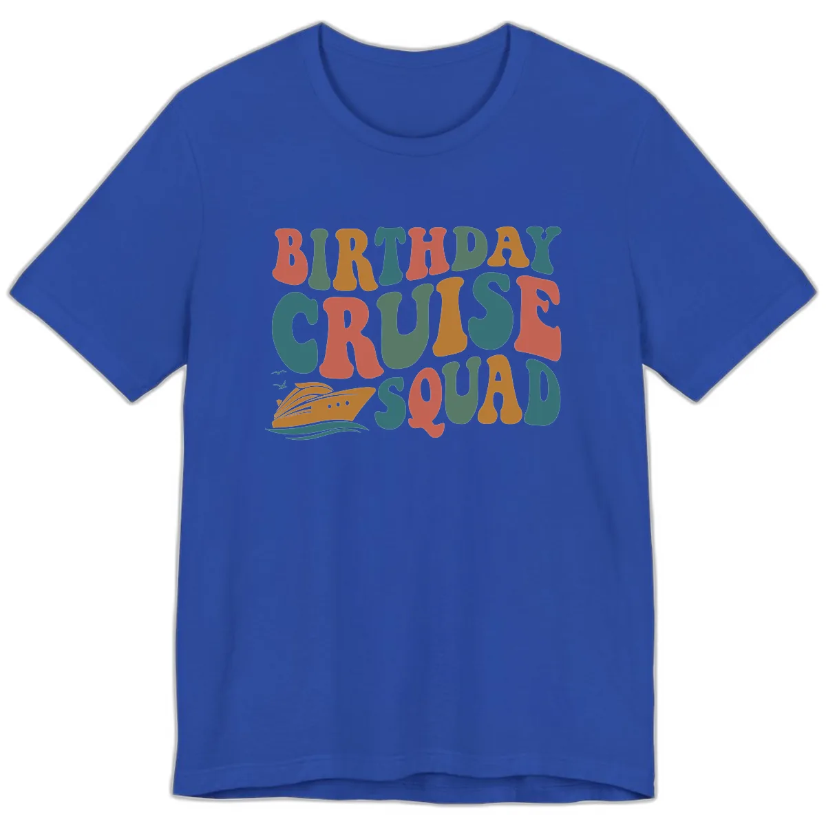 Birthday Cruise Squad Premium T-Shirt in True Royal