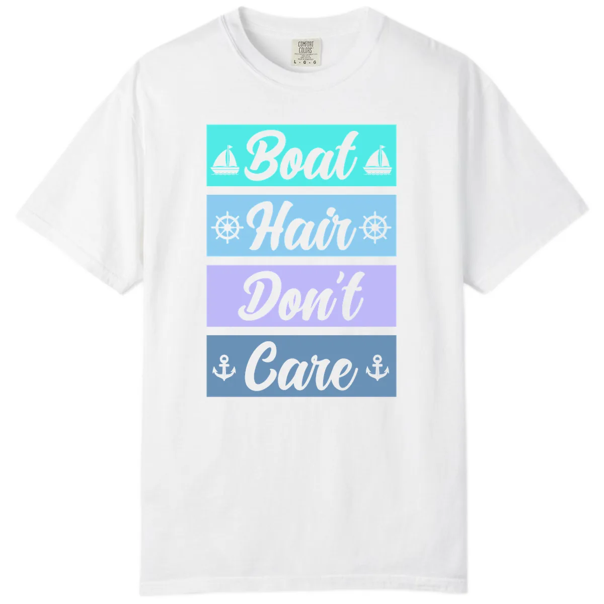 Boat Hair Don't Care Cruise Comfort Color in White