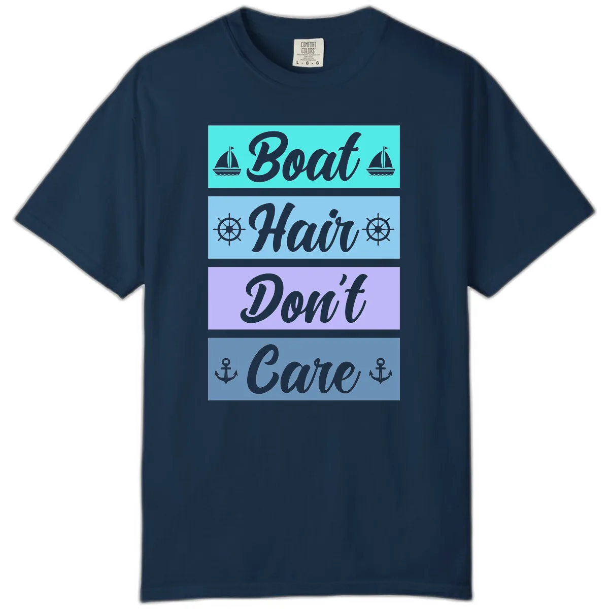 Boat Hair Don't Care Cruise Comfort Color in True Navy