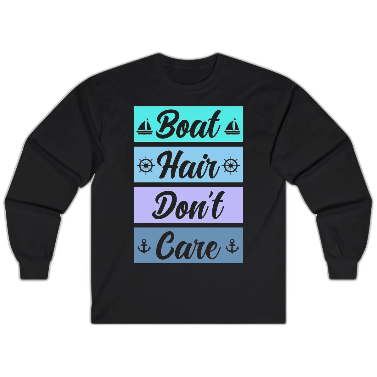 Boat Hair Don't Care Cruise Long Sleeve in Black