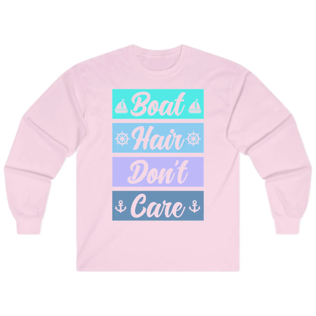 Boat Hair Don't Care Cruise Long Sleeve in Light Pink