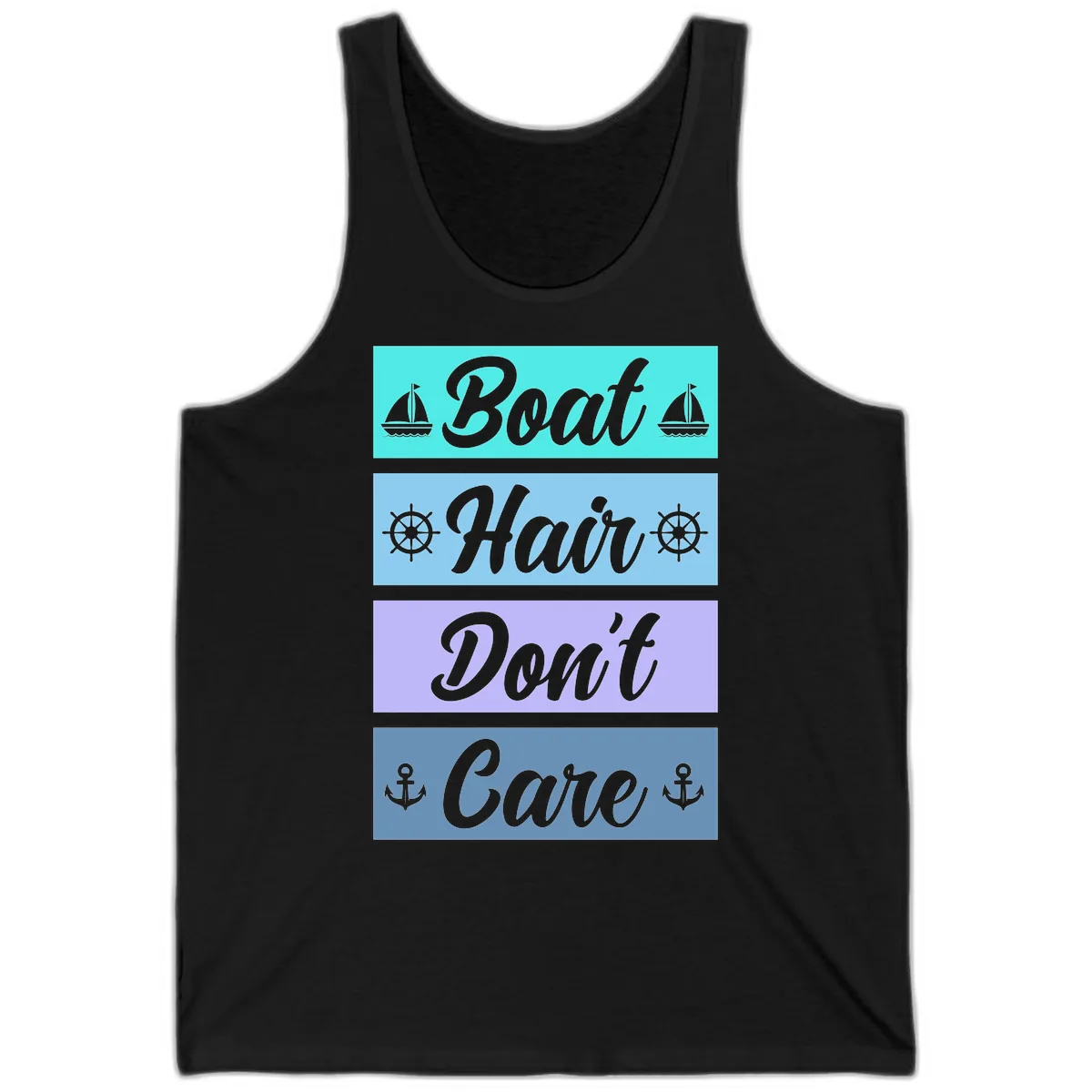 Boat Hair Don't Care Cruise Tank in Black