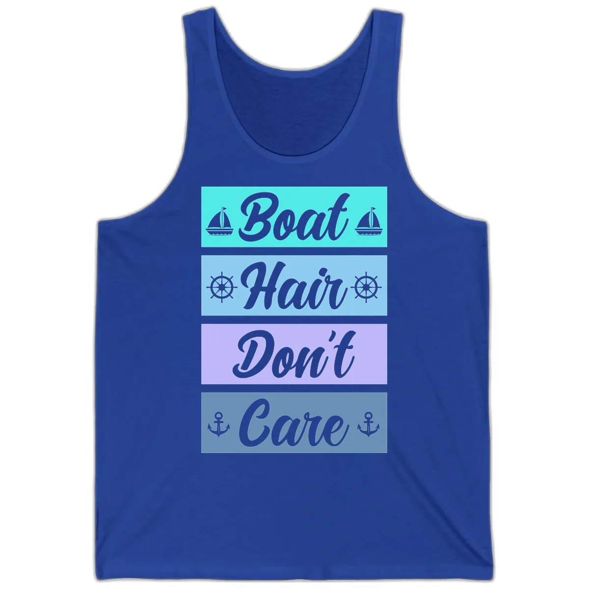 Boat Hair Don't Care Cruise Tank in True Royal