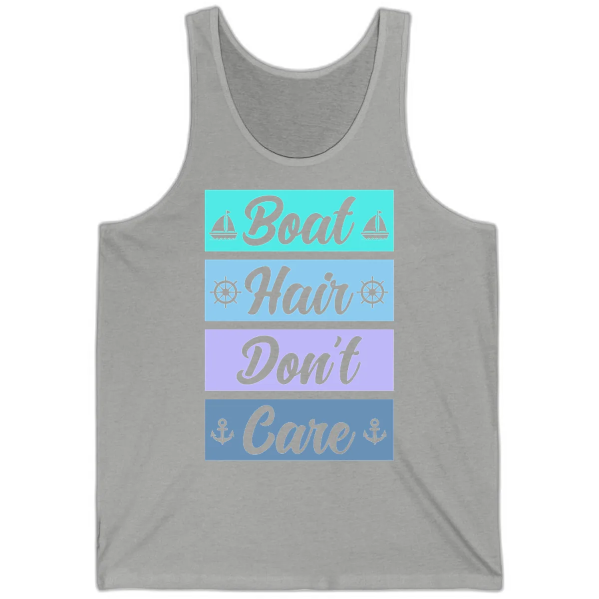 Boat Hair Don't Care Cruise Tank in Athletic Heather