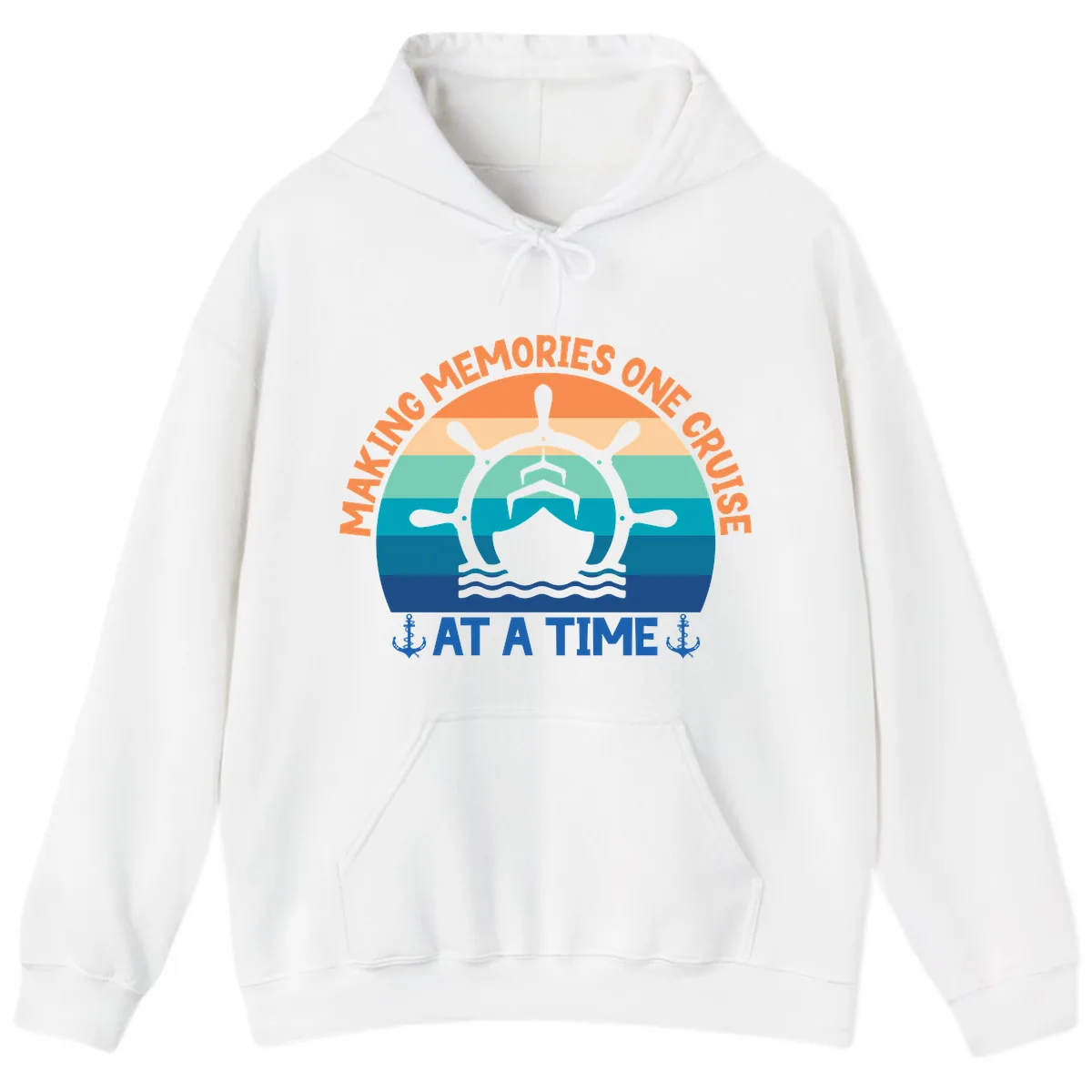 Making Memories One Cruise At A Time Hoodie in White