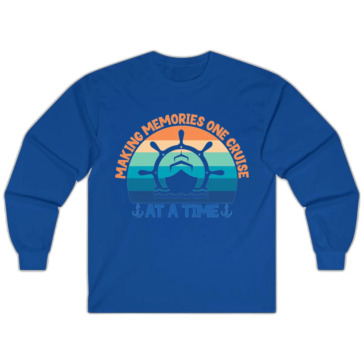 Making Memories One Cruise At A Time Long Sleeve in Royal