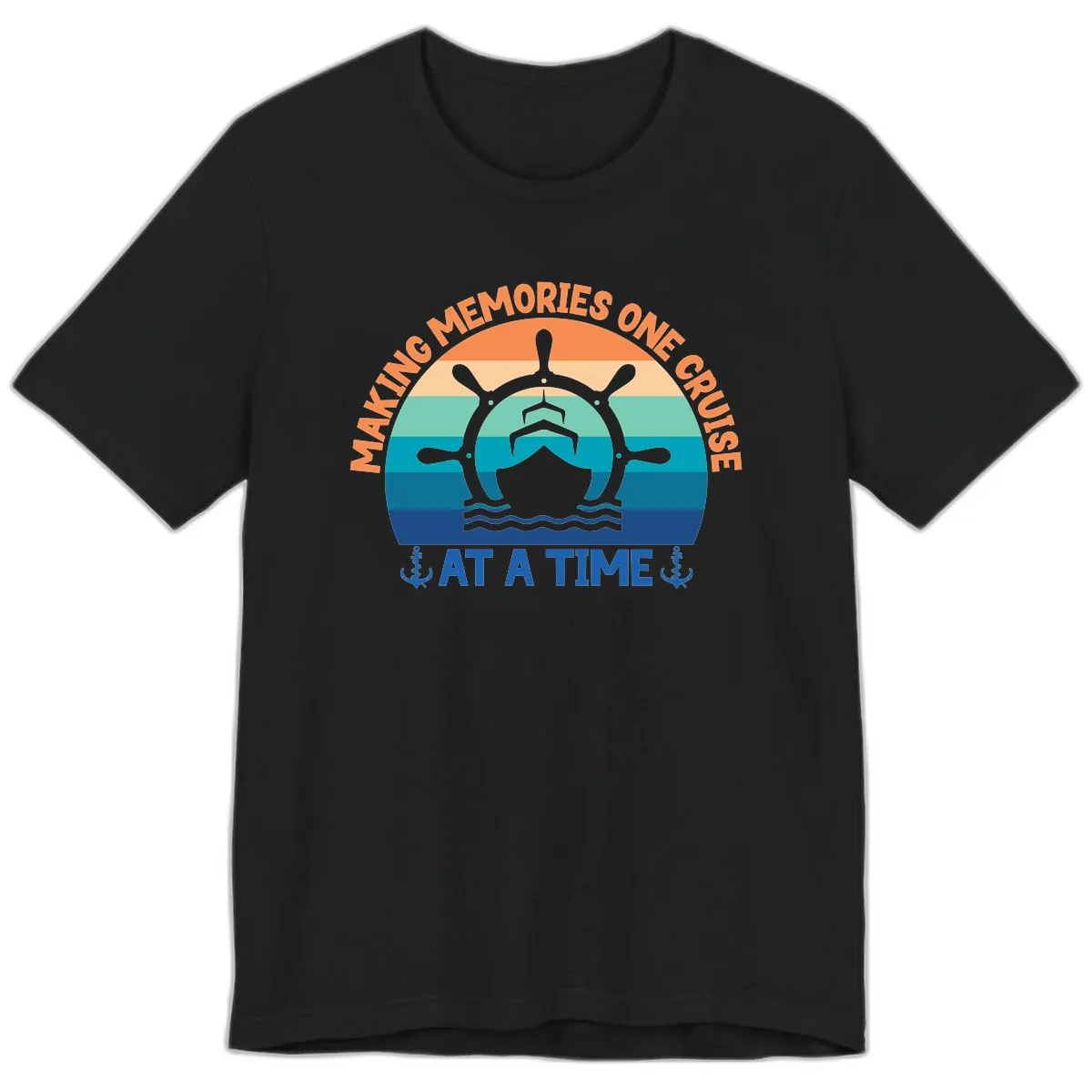Making Memories One Cruise At A Time Premium T-Shirt in Black