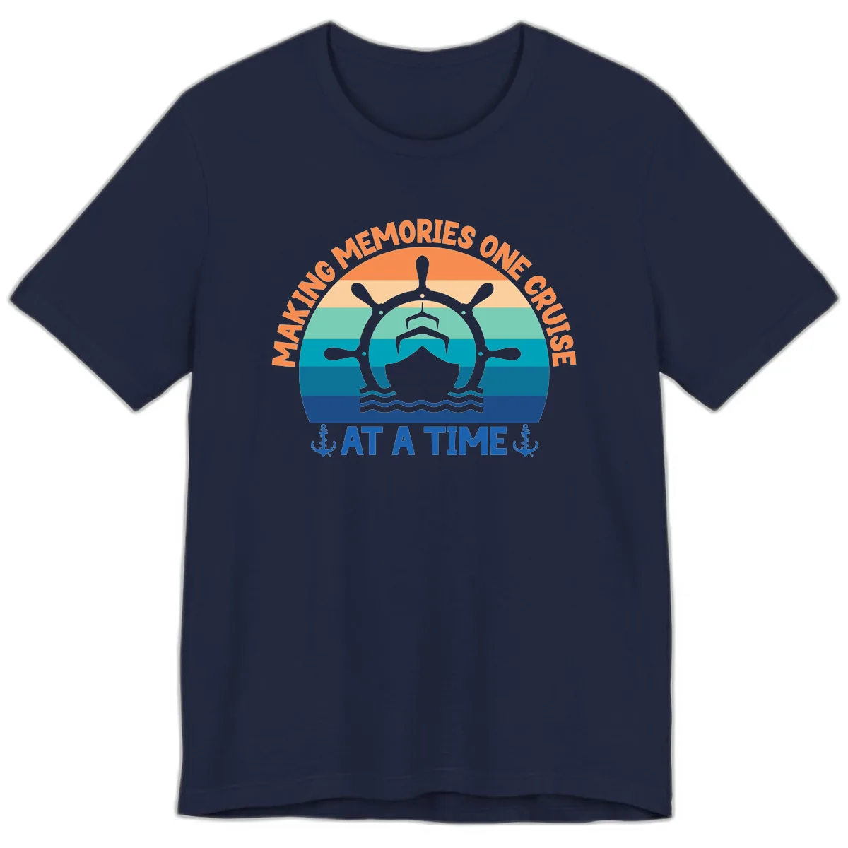 Making Memories One Cruise At A Time Premium T-Shirt in Navy