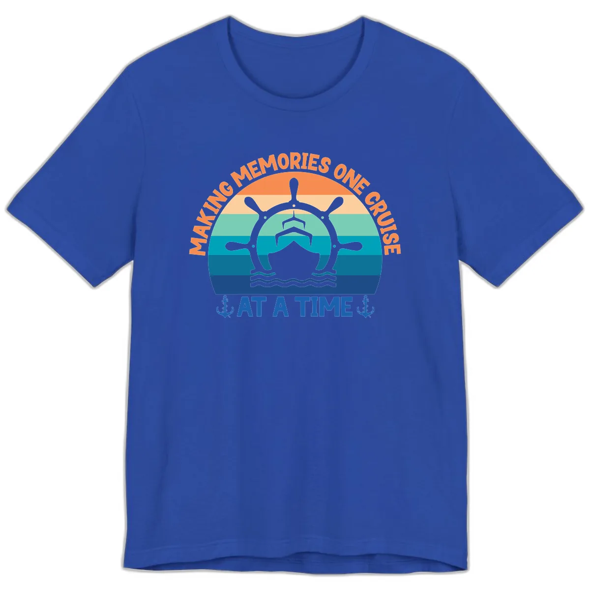 Making Memories One Cruise At A Time Premium T-Shirt in True Royal