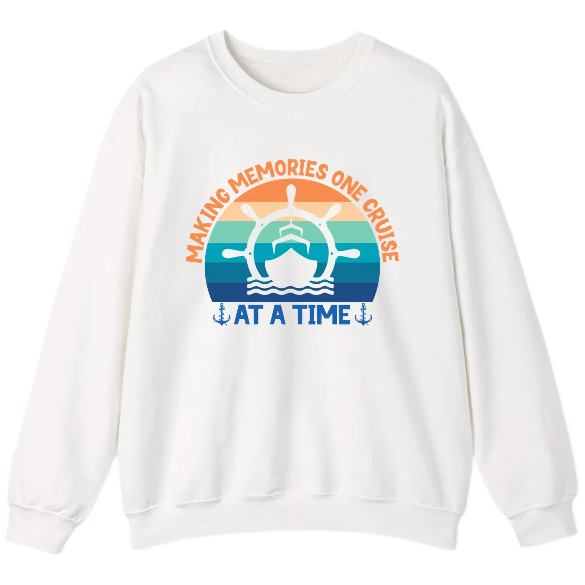 Making Memories One Cruise At A Time Sweatshirt in White