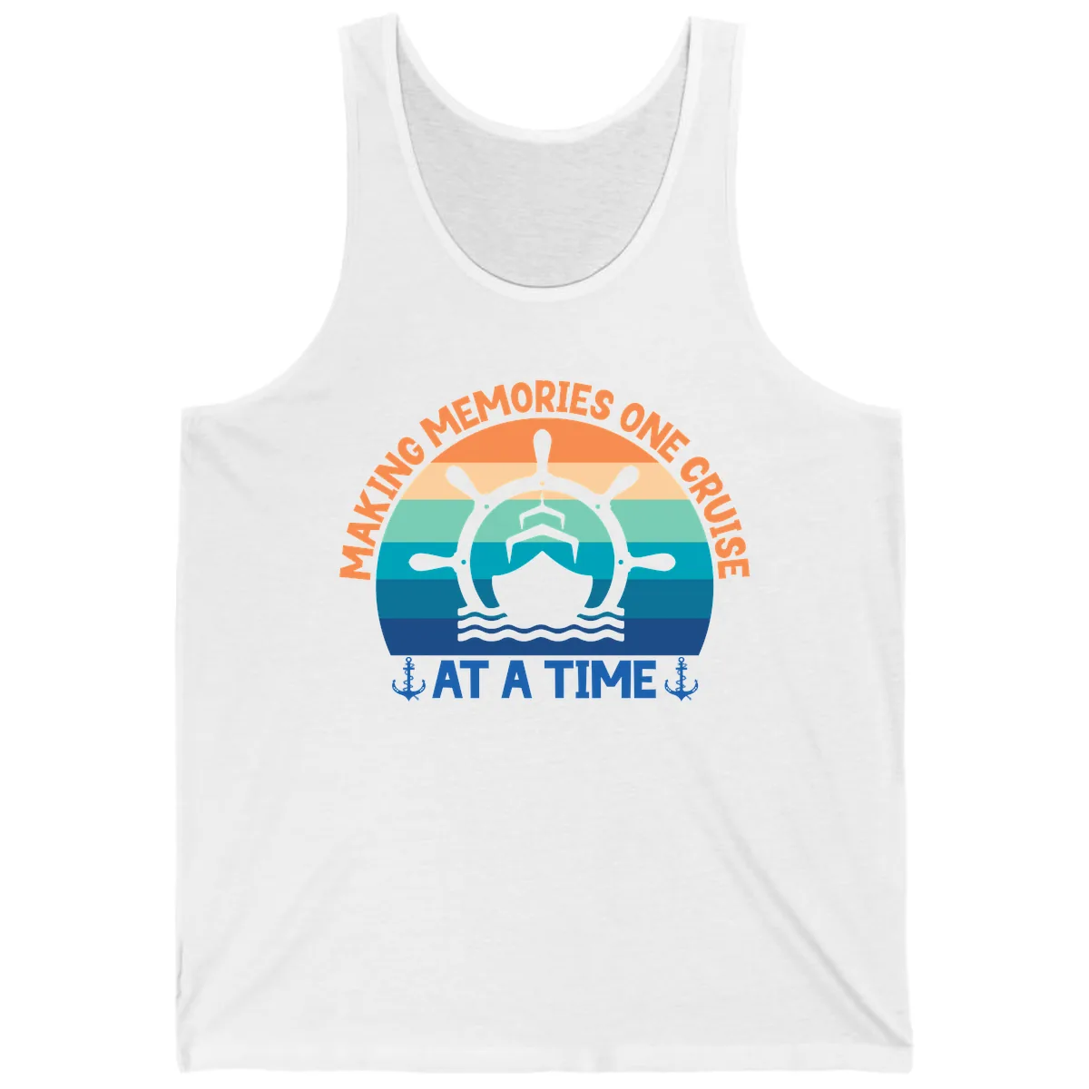 Making Memories One Cruise At A Time Tank in White