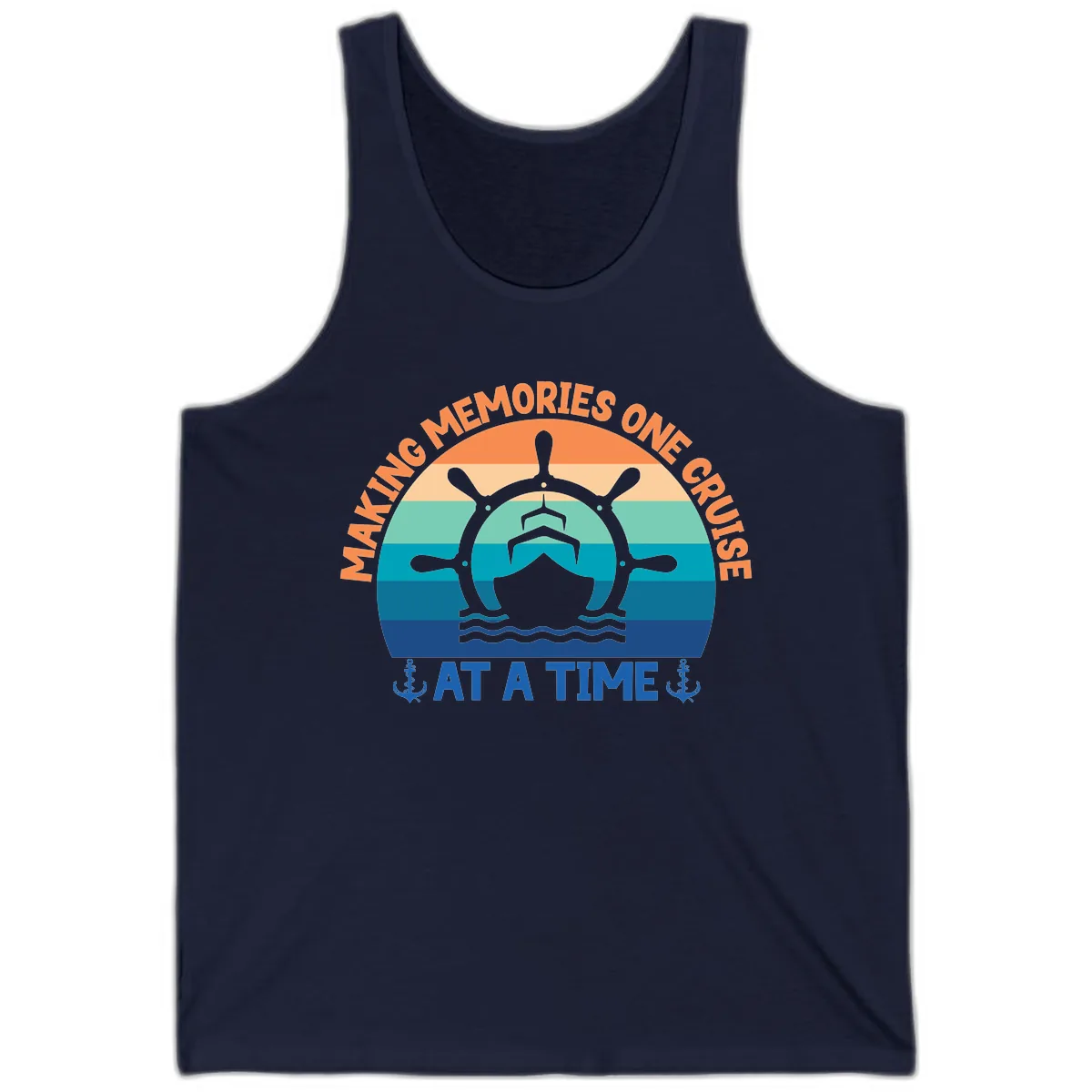 Making Memories One Cruise At A Time Tank in Navy