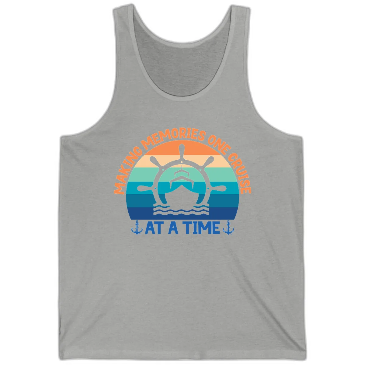 Making Memories One Cruise At A Time Tank in Athletic Heather