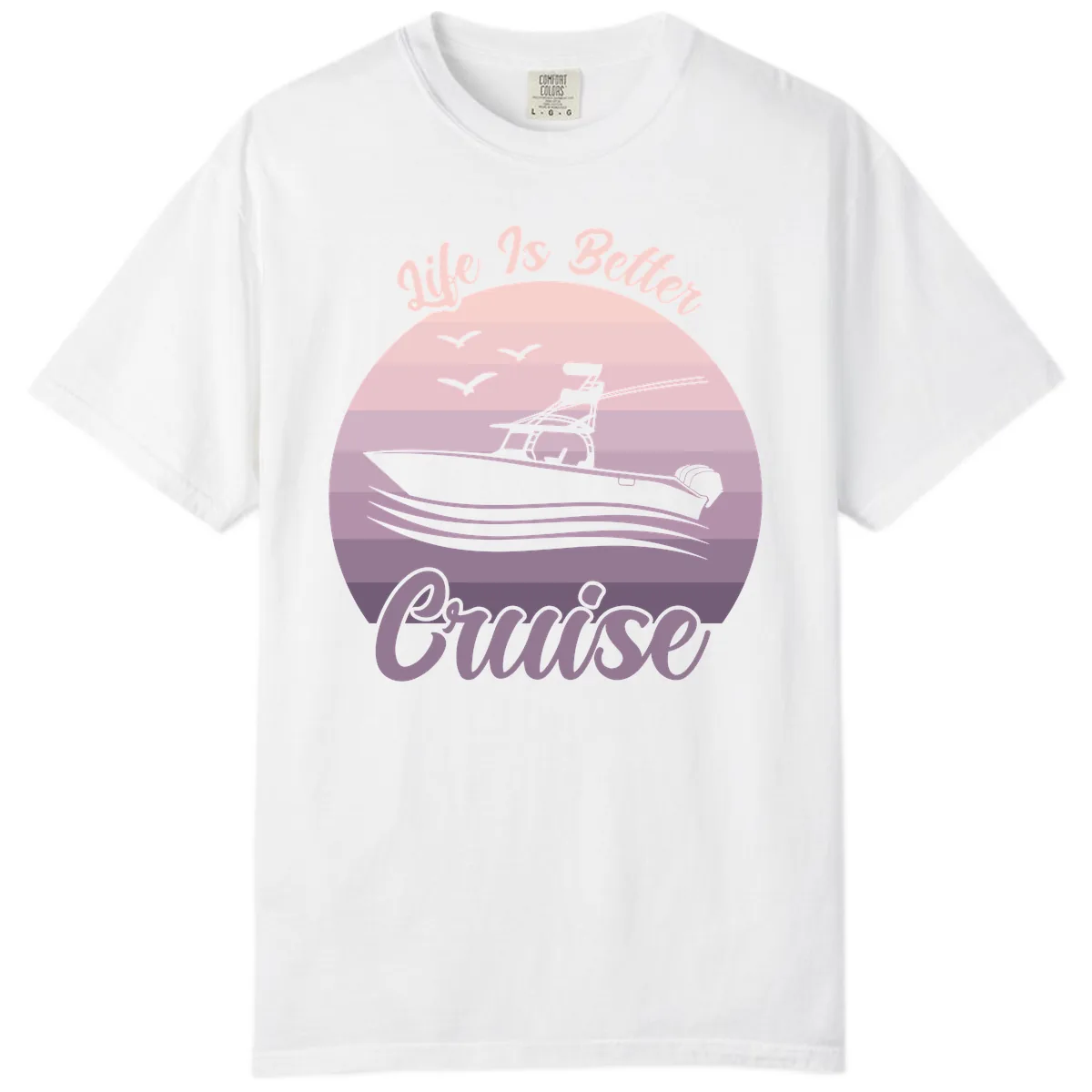Life Is Better Boating Comfort Color in White