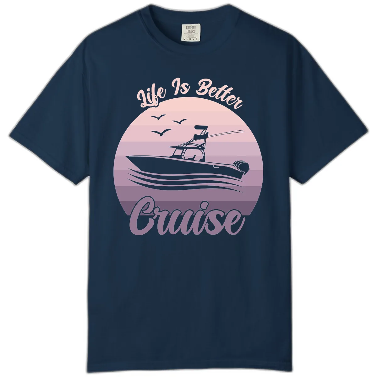 Life Is Better Boating Comfort Color in True Navy