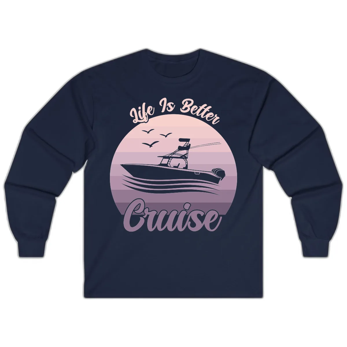 Life Is Better Boating Long Sleeve in Navy
