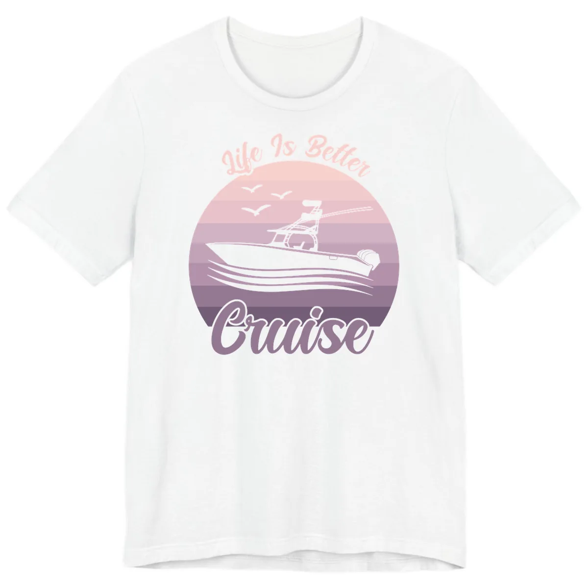 Life Is Better Boating Premium T-Shirt in White