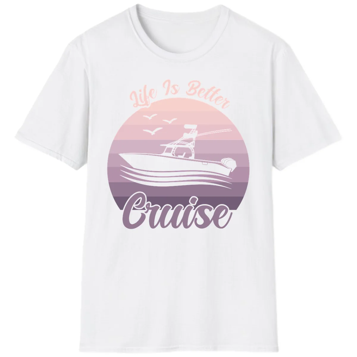 Life Is Better Boating T-Shirt in White