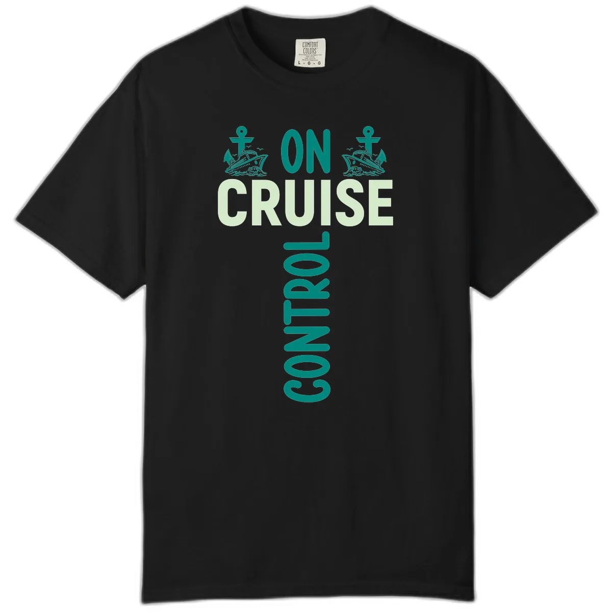 On Cruise With You Comfort Color in Black