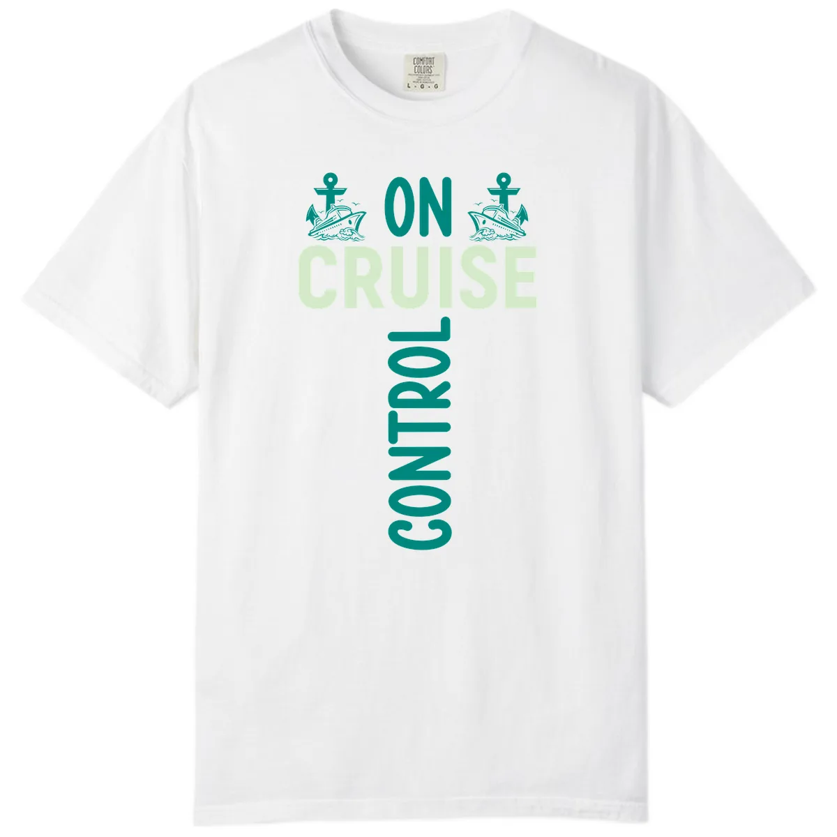 On Cruise With You Comfort Color in White