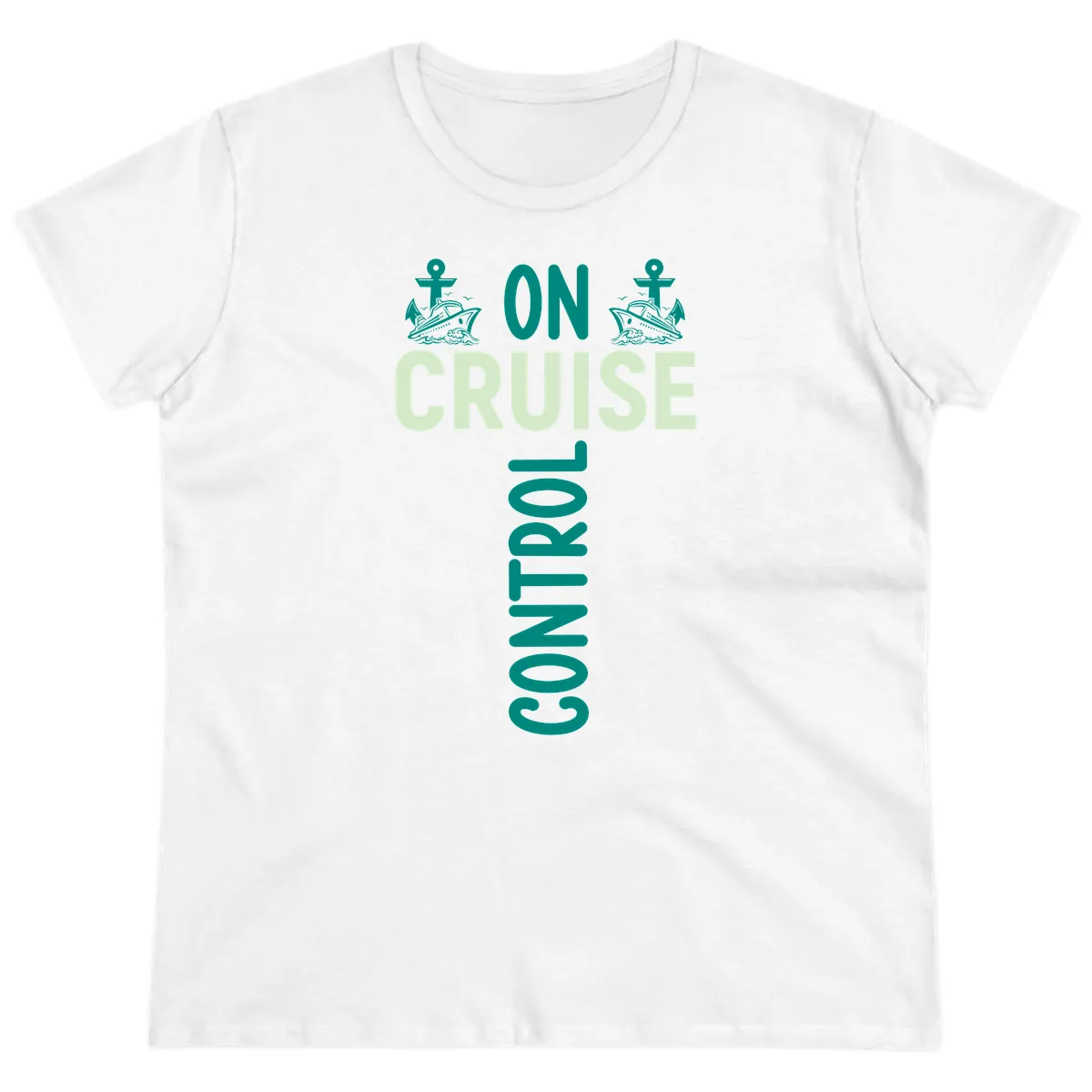 On Cruise With You Ladies Tee in White