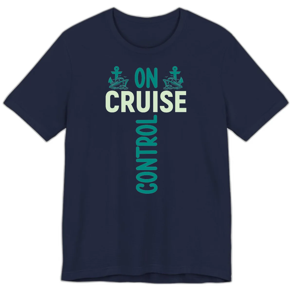 On Cruise With You Premium T-Shirt in Navy