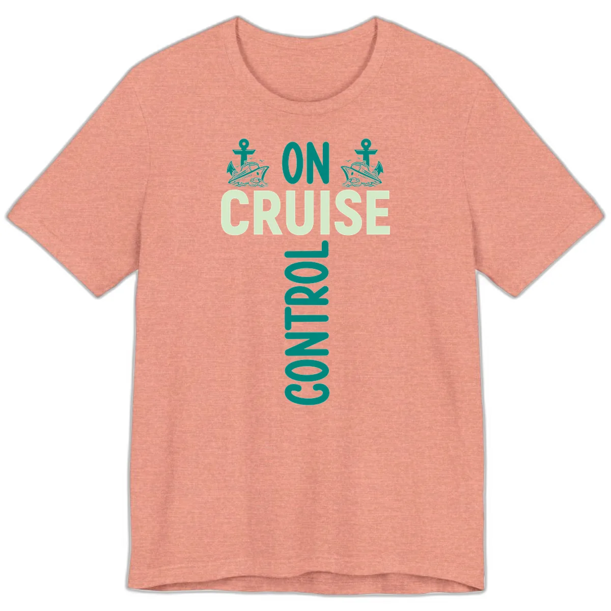 On Cruise With You Premium T-Shirt in Heather Sunset