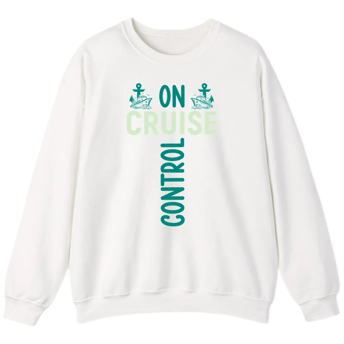 On Cruise With You Sweatshirt in White